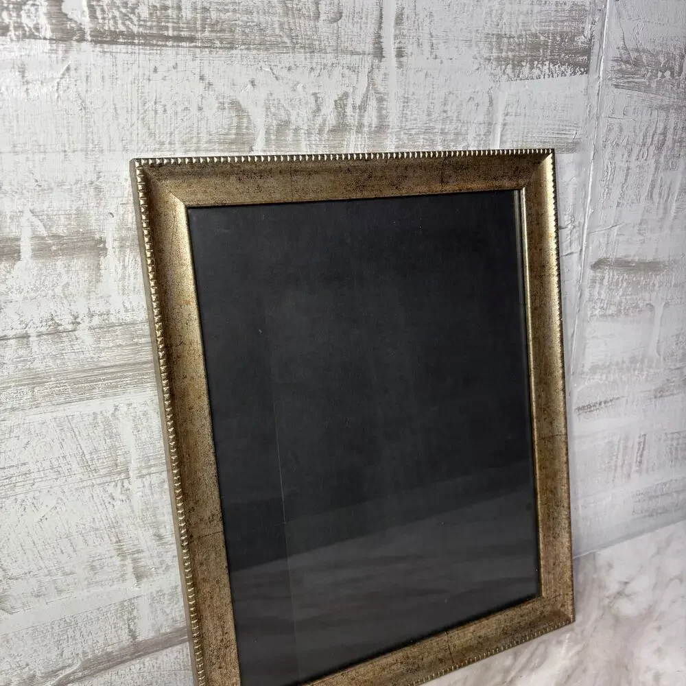 Ornate Brushed Gold Rectangular Picture Frame